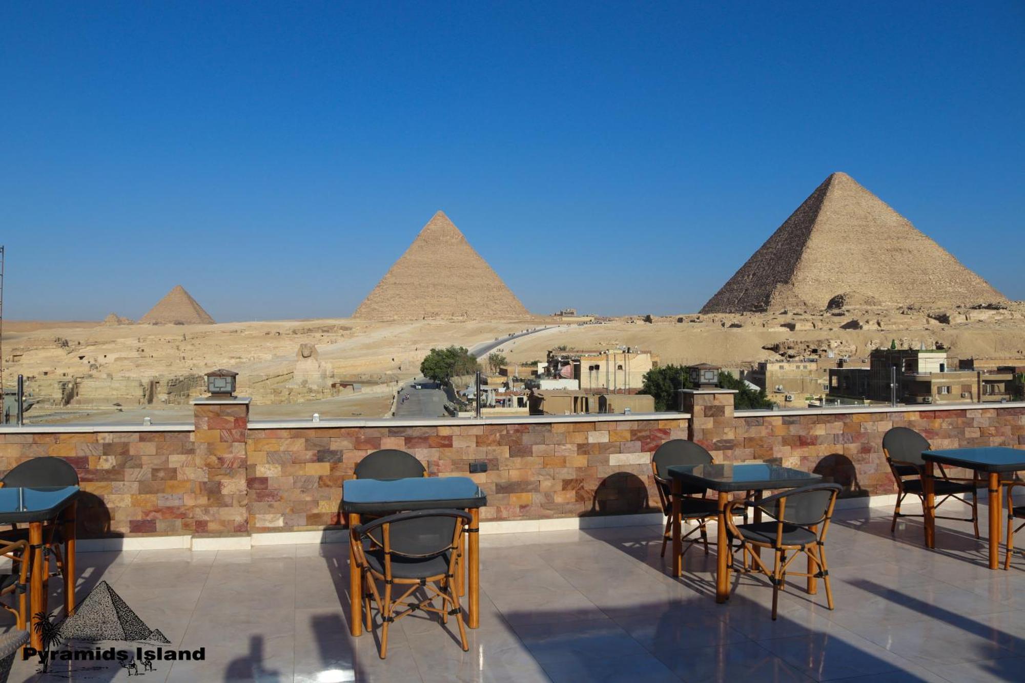 Pyramids Island Bed & Breakfast Kafret el-Gabal Exterior foto