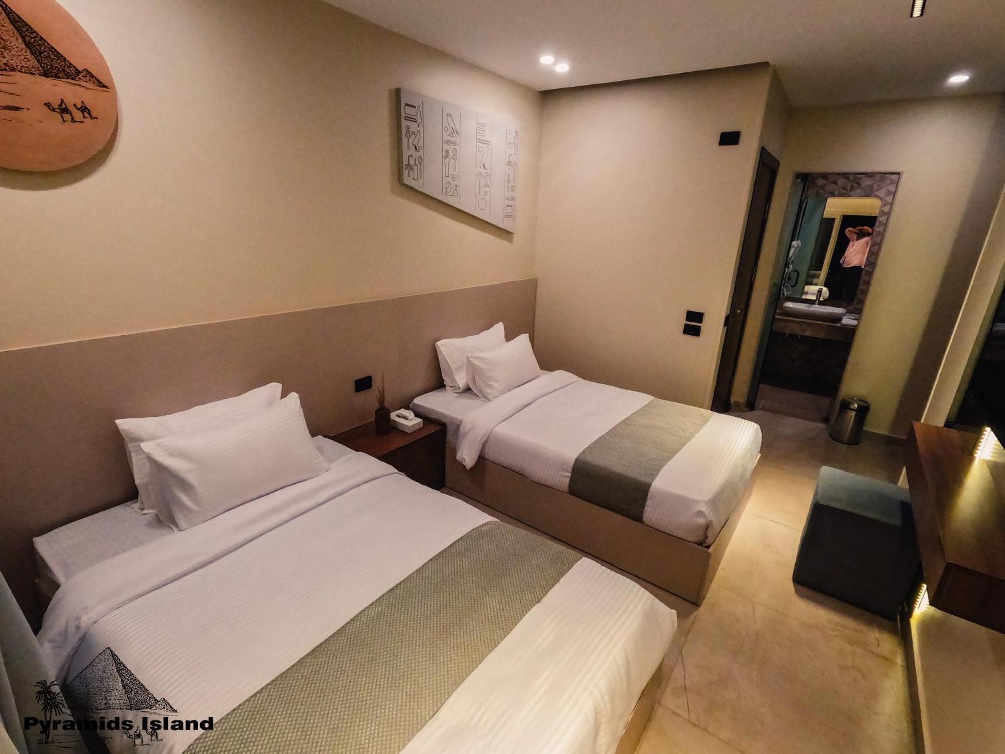 Pyramids Island Bed & Breakfast Kafret el-Gabal Exterior foto
